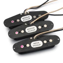 Captador artesanal de guitarra elétrica SSS Alnico 3, Vintage escalonado ST estilo captador, Pickup médio RWRP - Image 5