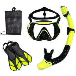 Snorkel Mergulho Máscara e Goggles Set para Adulto, Tubo De Natação, Unisex - Image 2