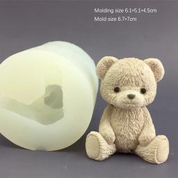 3D Teddy Bear e Honey Can Silicone Mold, vela aromática, molde de gotejamento de gesso, decoração do bolo, cozimento de chocolate - Image 5