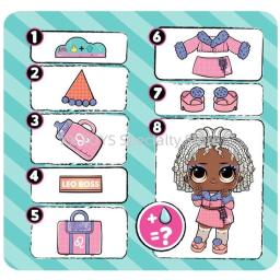 LOL Surpresa! Presente surpresa série 2 glitter shimmer estrela sinal temático 8 surpresas 3 Polegada boneca colecionável playset presentes - Image 5