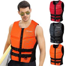 Flutuabilidade Neoprene Life Jacket, Colete Natação de Segurança para Crianças e Adultos, Colete salva-vidas de pesca para caiaque e surf - Image 2