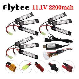3s pistola de água lipo bateria 11.1v 2200mah 452096 bateria com carregador para mini airsoft bb pistola ar elétrica brinquedos armas rc peças - Image 1