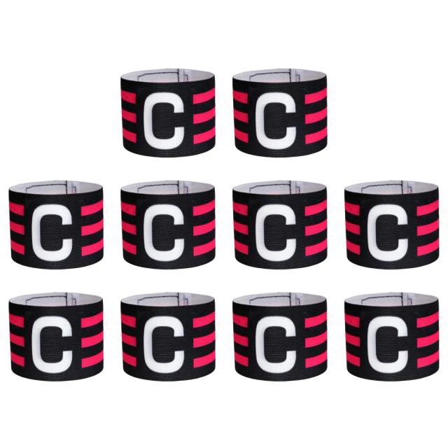 Braçadeiras de Capitão para Futebol - Conjunto para Adultos e Crianças, Ideal para Treinamento e Competições, Disponível em 5 ou 10 Peças