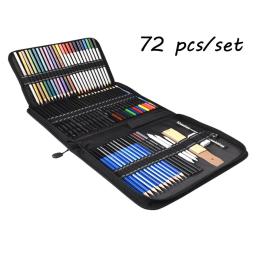 95/144 pçs lápis de cor esboço conjunto lápis de desenho conjunto de ferramentas de arte kit aquarela óleo metálico lápis para o artista arte suprimentos - Image 5