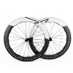 Conjunto de roda de freio a disco para bicicleta de estrada 700c, fibra de carbono, novo prineton peak 6560 largura 28mm, clincher/tubeless/tublar - Image 4
