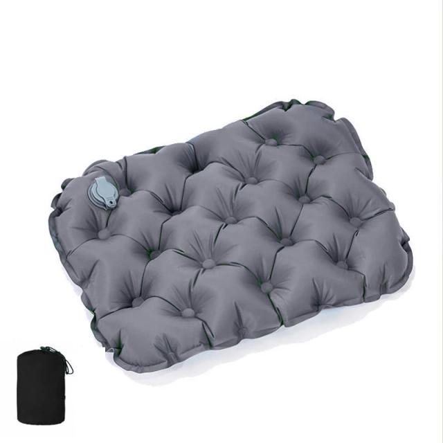 Almofada Inflável Leve e Dobrável para Camping e Piquenique, Impermeável e Ideal para Caminhadas e Backpacking