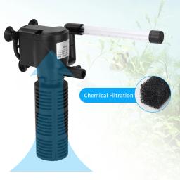 3 em 1 silencioso aeração purificador de água bomba interna submersível filtro aquário oxigênio submersível purificador de água - Image 4