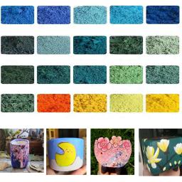 Cerâmica Underglaze Pigmento Cor Cerâmica, DIY Pó Pintado à Mão Cor, Clay Dyeing Suprimentos, 1200 a 1320 ℃, 50g - Image 1