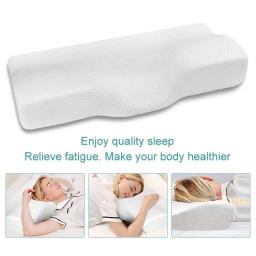 Almofada ortopédica para proteção do pescoço, espuma de memória, rebote lento, borboleta em forma, saúde, cervical, 1 pc - Image 5