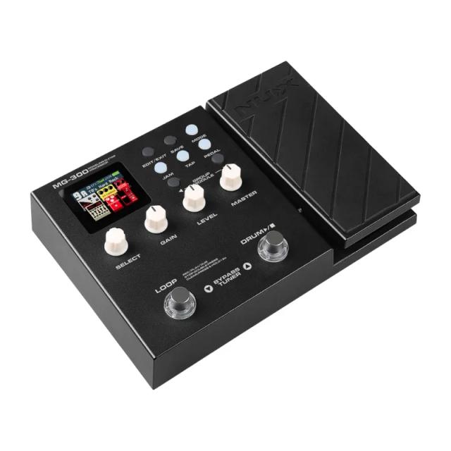 Pedal de Efeitos Nux MG-300: Modelagem Amplificada e Acessórios para Guitarra Elétrica