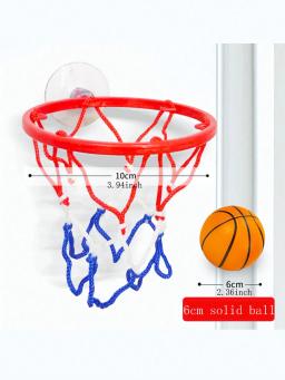Pequeno conjunto de basquete elástico para crianças, pulso coordenado, bola de borracha sólida, exercício e jogo de mesa - Image 3
