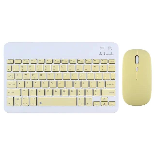 Teclado e Mouse Bluetooth Portátil para Tablet e Smartphone