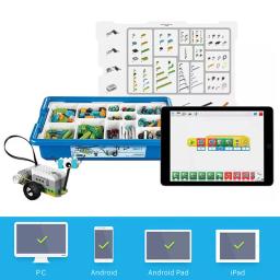 Novo conjunto de núcleo wedo 2.0, kit de caixa de vapor robótico compatível com 45300 blocos de construção we-do, brinquedos educativos diy, presentes de natal - Image 3