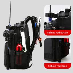 Outdoor Sports Camping Mochila, Montanhismo Escalada Bag para Homens, Trekking, Caminhadas, Fighting Lure Box, Tackle Travel Handbags - Image 3