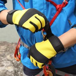 Luvas de esportes ao ar livre do couro do dedo cheio, Escalada, Downhill Caminhadas, Anti Slip, Resistente ao desgaste, Passeio - Image 5