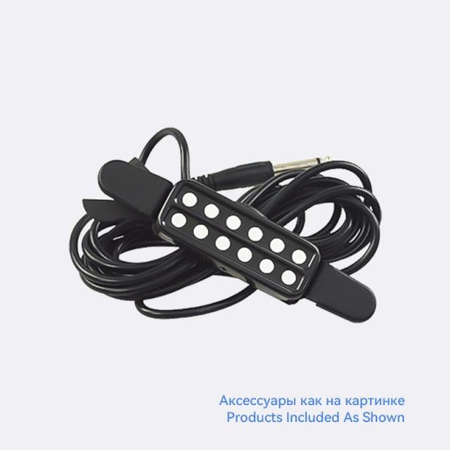 Captador Acústico Magnético Plug and Play com Cabo de 3m para Guitarra Acústica