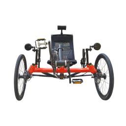 Trikexplor 27 velocidades bb7 freios a disco suspensão malha assento pedal energia reclinada triciclo adulto grande roda triciclo - Image 2