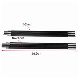 1 conjunto de haste de barraca de acampamento de fibra de vidro, 3m-4.9m, barras de suporte ao ar livre, molduras de toldo, kit de barraca de acampamento - Image 4