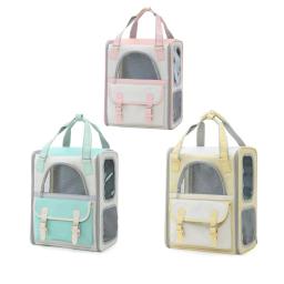 Malha respirável Pet transportadores, mochila do cão, gato dobrável bolsa de transporte, suprimentos de viagem ao ar livre, grande capacidade - Image 5