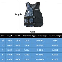 Neoprene Safety Life Vest para adultos e crianças, esportes aquáticos, pesca, caiaque, canoagem, natação, deriva, ao ar livre - Image 6