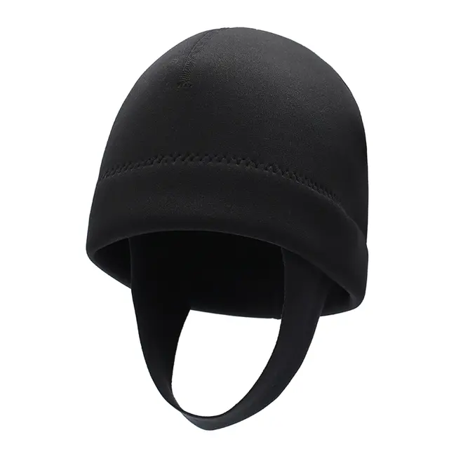 Boné de Neoprene 2mm para Snorkeling com Proteção UV - Capa de Mergulho Quente e Gorro para Surf e Caiaque