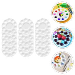 Bandeja de mistura de tinta, 15 peças, 11 paletas, pigmento, pintura, bandejas coloridas, placa de fixação de aquarela, guache, criança - Image 4