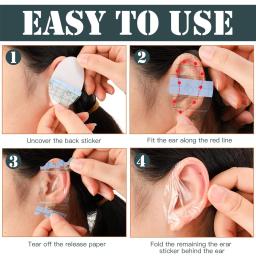 Impermeável Ear Stickers para Natação Shower Salon, Capas de ouvido descartáveis, Dye Shield Protection, Cabeleireiro Cap Tool, 20PCs - Image 2