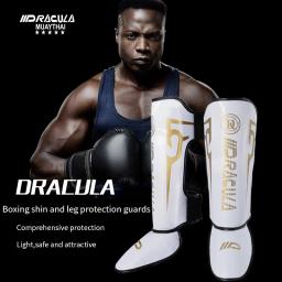 Drácula-Caneleiras De Boxe, Protective Leg Kick Pads, Chutando Sparring Training, Karatê De Arte Marcial, BJJ Taekwonond, MMA Muay Thai - Image 1