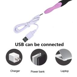 Costura Conjunto com Luz LED, Crochet Ganchos, Agulhas de Tricô, DIY Tecelagem, Camisola Kit Ferramentas, Acessórios De Costura, USB, 9 em 1, Novo - Image 5