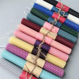 Material para fazer velas, Folha de cera de abelha, DIY artesanal, Rolo favo de mel, 15x20cm, 12pcs - Image 1