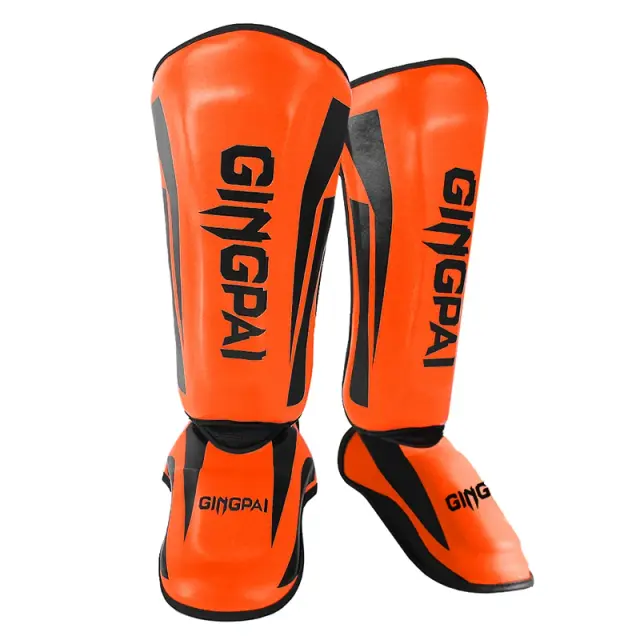 Caneleiras Acolchoadas para Muay Thai e MMA com Apoio para Tornozelo e Treinamento de Chutes e Boxe