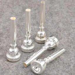 Bb Trompete Bocal com Prata e Banhado a Ouro, Instrumentos de Latão, Acessórios, Pro, Novo, Hot Sell, 7C, 5C, 3C1.5C - Image 3