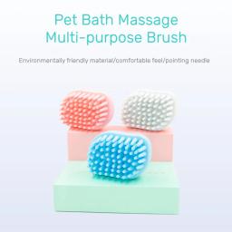Luva de lavagem para animais de estimação, escova de banho para cão e gato, comb, comb, para pêlo de puppy, limpeza, suprimentos para pet - Image 1
