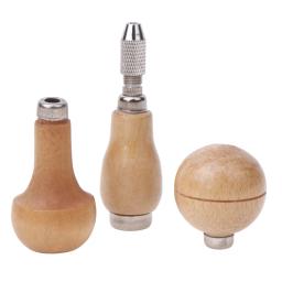 DIY Carpintaria Torcendo Ferramentas De Fio, Broca De Push De Cogumelo, Punho De Artesanato De Jóias, Graver Pin Vise Punho De Madeira Com Chuck - Image 1