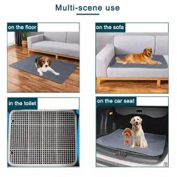 Almofada de urina reutilizável lavável para pet, Anti Slip Pee Pad para cachorro, Cama de treinamento para tampa de assento de carro - Image 2