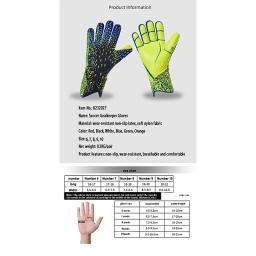Luvas espessadas do goleiro do futebol para adultos e crianças, Látex respirável e confortável, Luvas de treinamento de construção - Image 6