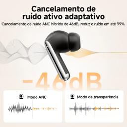 QCY MeloBuds Pro ANC Bluetooth 5.3 Fones de ouvido, ANC híbrido 46dB, Hi-Res, Earbuds LDAC, fones de ouvido 6 Mic, detecção intra-auricular 34H - Image 2