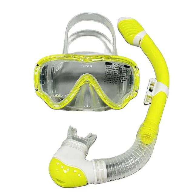 Conjunto Infantil Unissex de Máscara e Snorkel para Mergulho - Óculos e Tubo de Natação para Crianças