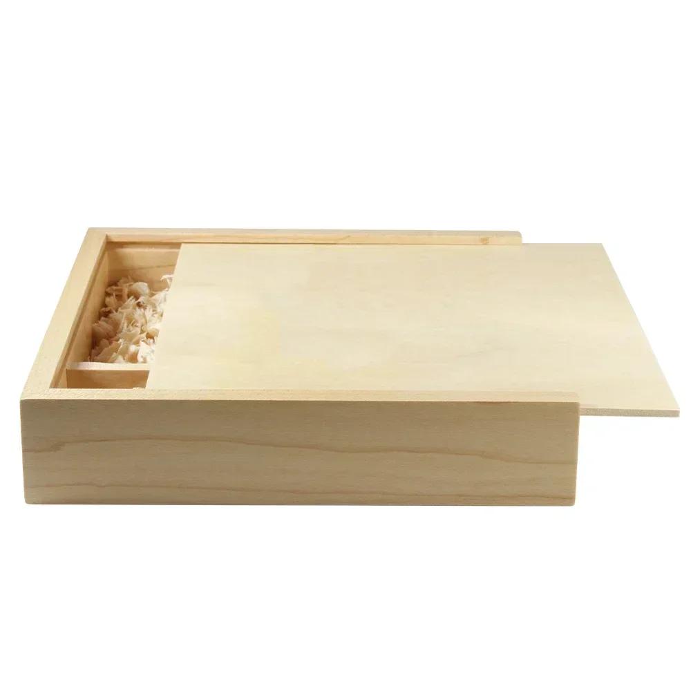 Caixa De Armazenamento Com Logotipo Personalizado Livre, Madeira De Maple, Fotografia, Presente De Casamento, Álbum De Fotos, Caixa De Jóias Decoração, Gravação Livre Nome, Casos De Madeira - Image 1