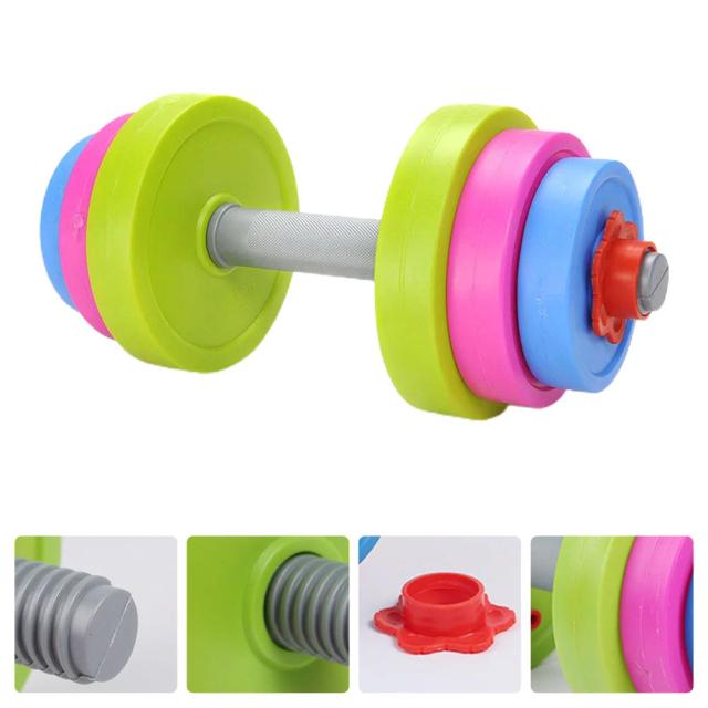 Halteres Ajustáveis para Crianças - Brinquedo Educativo de Plástico para Exercícios Divertidos