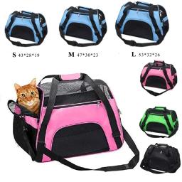 Portable Pet Carrier Bag para gatos e cães, Bolsa de viagem respirável, saco de transporte, malha, dobrável, cães pequenos - Image 1