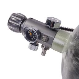 Cilindro de fibra de carbono de 3L para recarga de tanque de ar PCP de paintball com válvula de carregamento de calibre duplo - Image 6