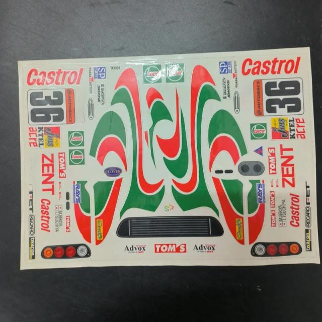 Adesivos de Carro RC Deriva para Supra 2000 - Decalques TC054 em Escala 1:10