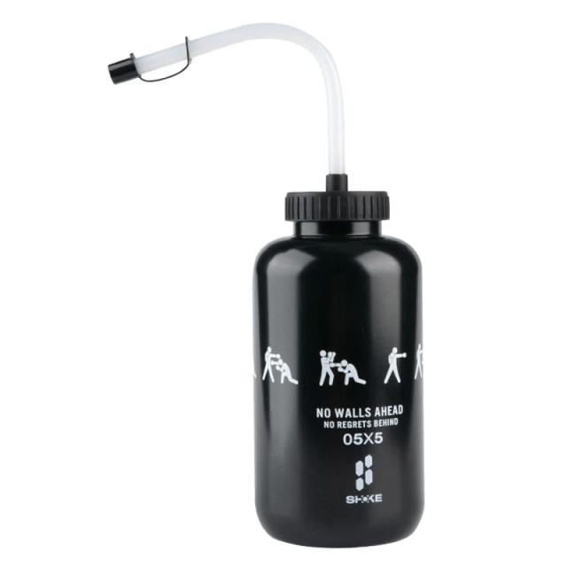 Garrafa de Água Shoke Lacrosse de 1 Litro com Palha Longa e Sem BPA para Esportes