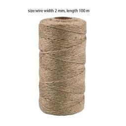 Corda de juta para DIY Craft Decoração, Twine String, Hemp Cord, Embrulho, 109 jardas, 1Pc - Image 6