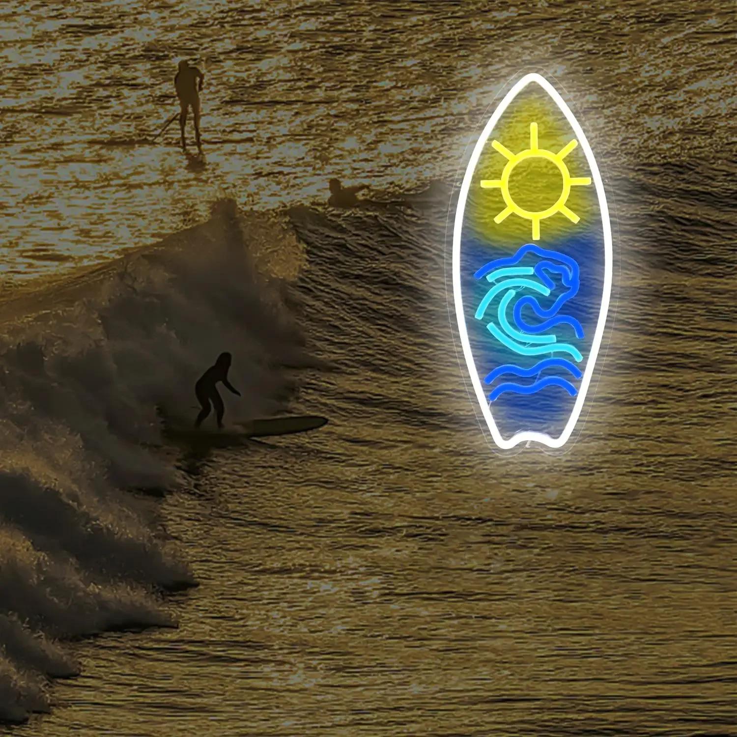 Prancha De Surfe Luzes De Sinal De Neon, Sinais LED, Quarto, Loja De Negócios, Decoração Para Os Amantes Do Surfista, Presente - Image 1