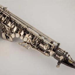 Saxofone Alto Promocional com Bocal, Níquel, Prata, Liga, Latão, Instrumento Musical, Preto, W037, Grátis, Novo - Image 3