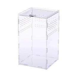 Caixa de alimentação para répteis, receptáculo de exibição acrílica, 95% de alta transmissão de luz, gabinete de tarântula, escorpião, dragão barbudo, habitat - Image 6