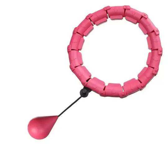 Cintura Fina: Círculo Ajustável Hoop com 24 Seções para Exercícios e Massagem no Ginásio, Ideal para Perda de Peso