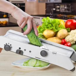 Ajustável Aço Inoxidável Mandoline Slicer, Julienner Vegetal, Ralador, Cebola, Fatiador de Batata, Cortador, KC0326, 18 Tipos - Image 2